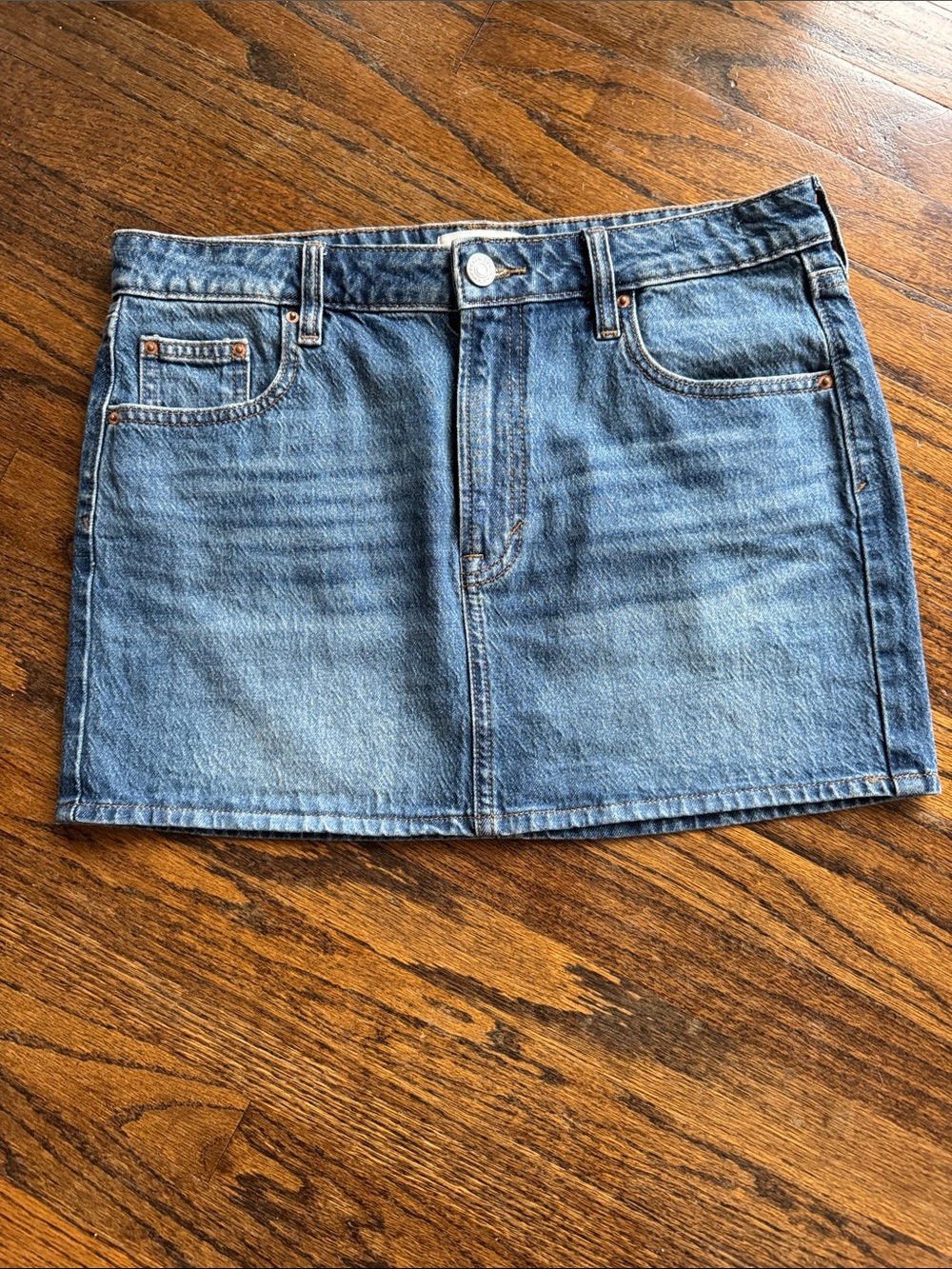 PacSun Light Blue Denim Mini Skirt